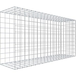 Gabiona C-Ring-Gabione-Anbaukorb Typ 2 100 x 200 x 50 cm Maschenw 10 x 10 cm
