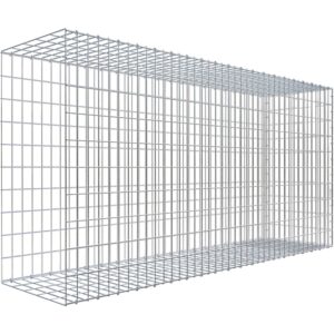 Gabiona C-Ring-Gabione-Anbaukorb Typ 2 100 x 200 x 50 cm Maschenw 5 x 10 cm