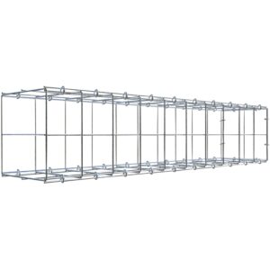 Gabiona C-Ring-Gabione-Anbaukorb Typ 2 20 x 100 x 20 cm Maschenw 10 x 10 cm