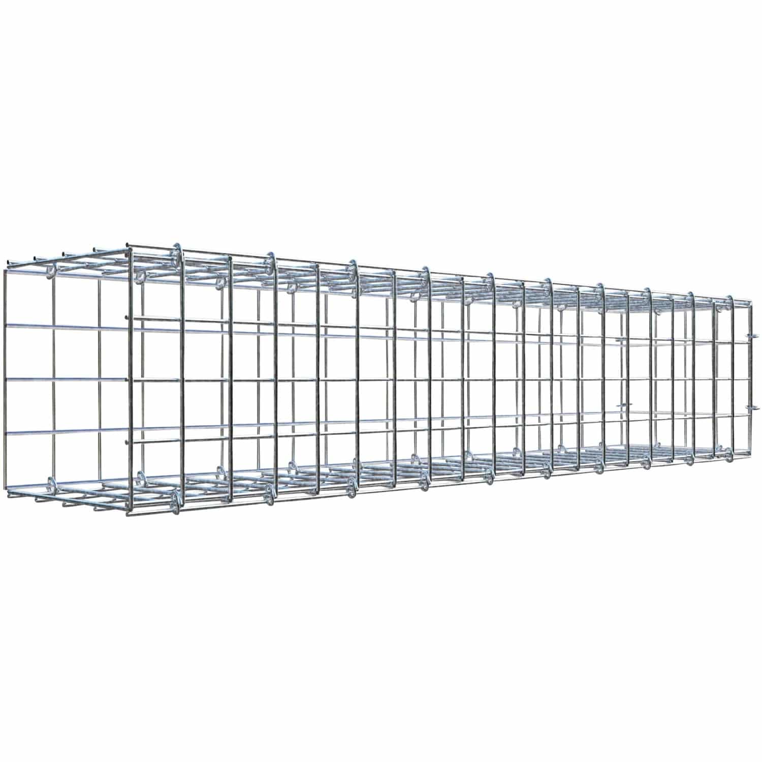 Gabiona C-Ring-Gabione-Anbaukorb Typ 2 20 x 100 x 20 cm Maschenw 5 x 5 cm