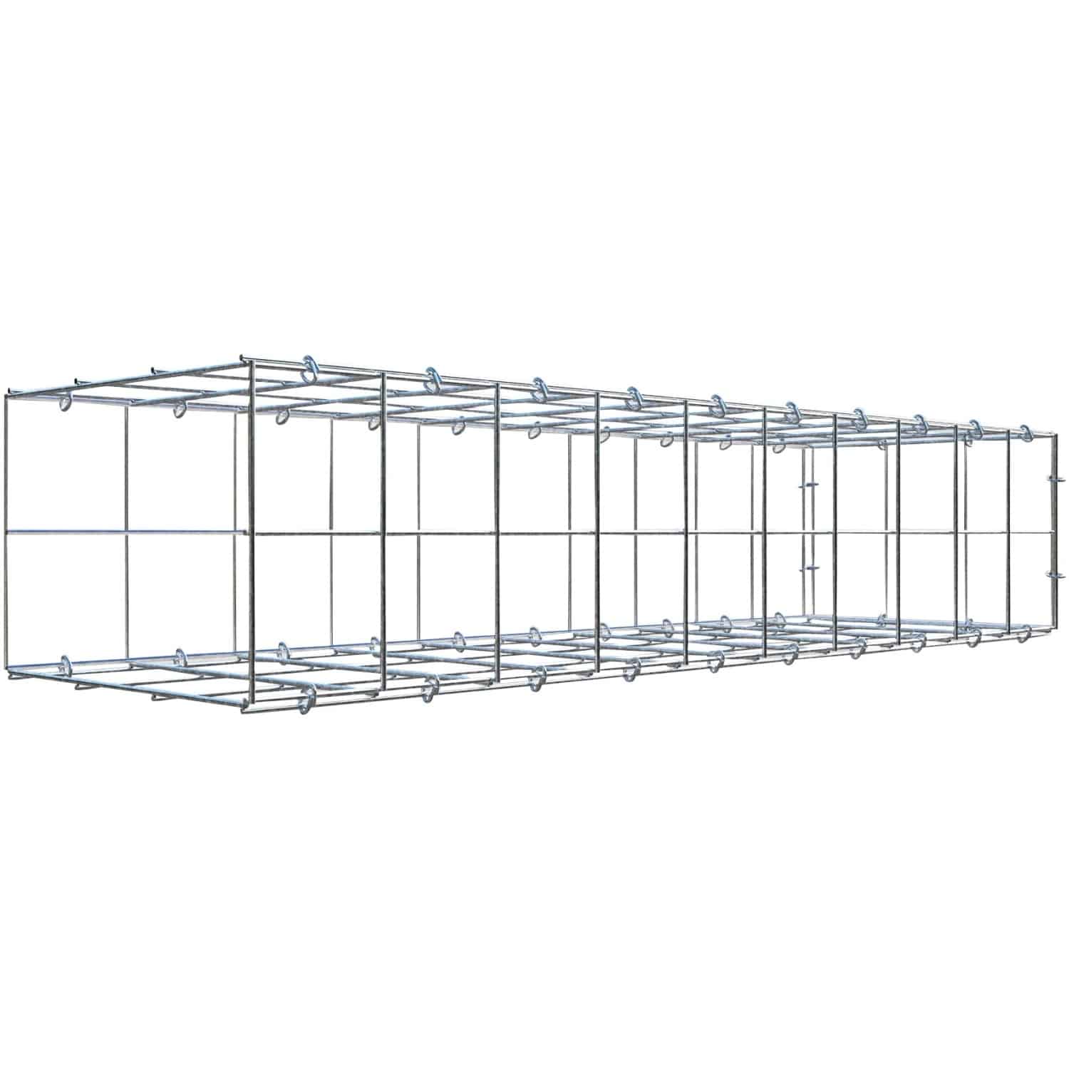 Gabiona C-Ring-Gabione-Anbaukorb Typ 2 20 x 100 x 30 cm Maschenw 10 x 10 cm