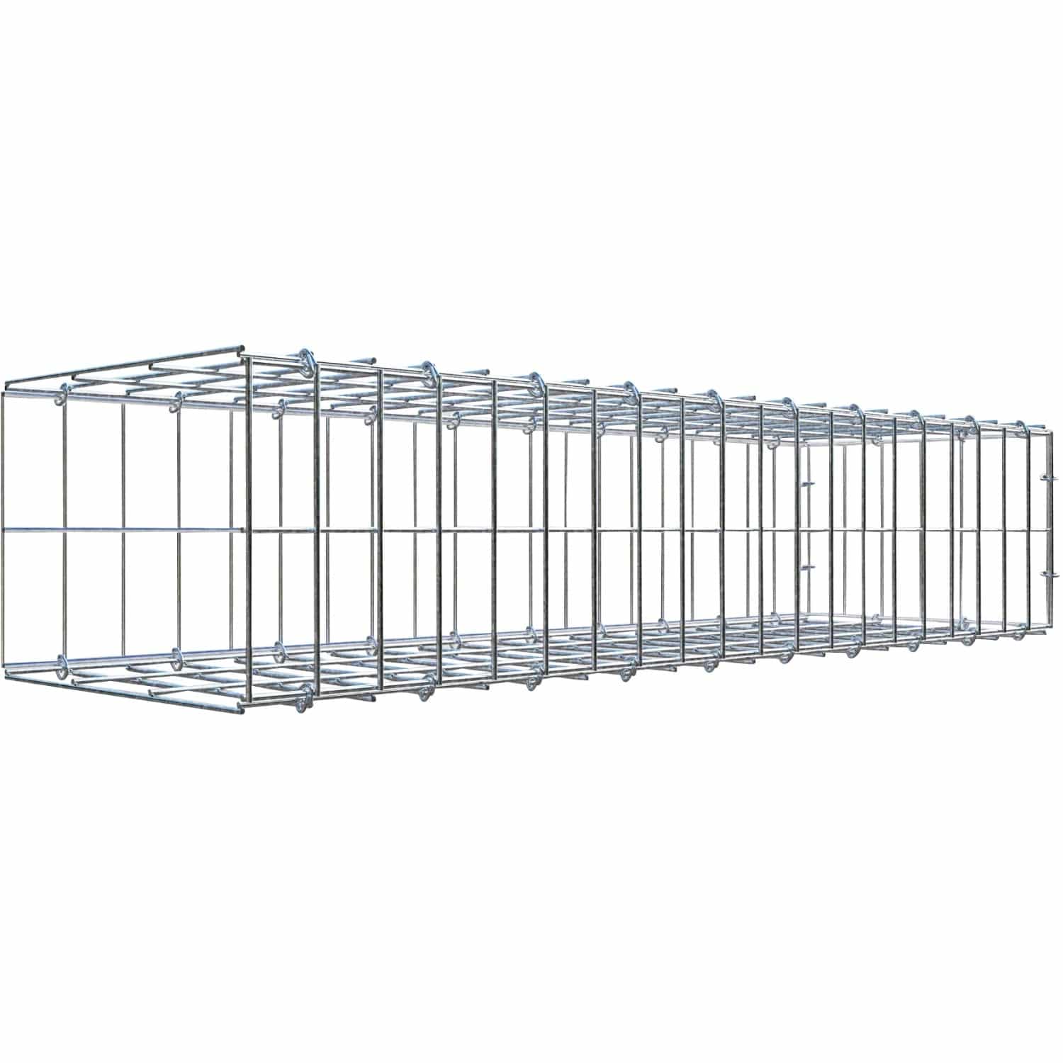 Gabiona C-Ring-Gabione-Anbaukorb Typ 2 20 x 100 x 30 cm Maschenw 5 x 10 cm