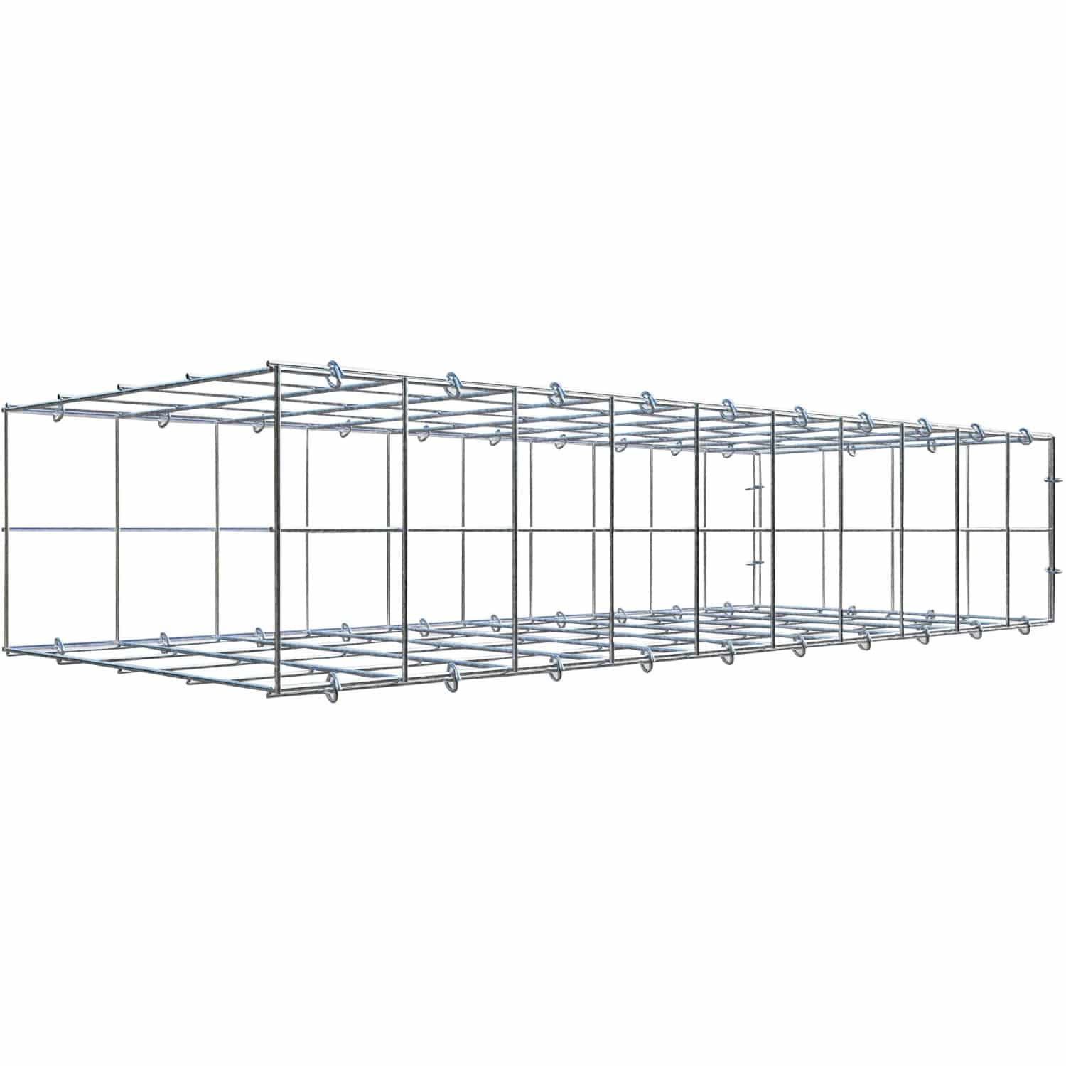 Gabiona C-Ring-Gabione-Anbaukorb Typ 2 20 x 100 x 40 cm Maschenw 10 x 10 cm