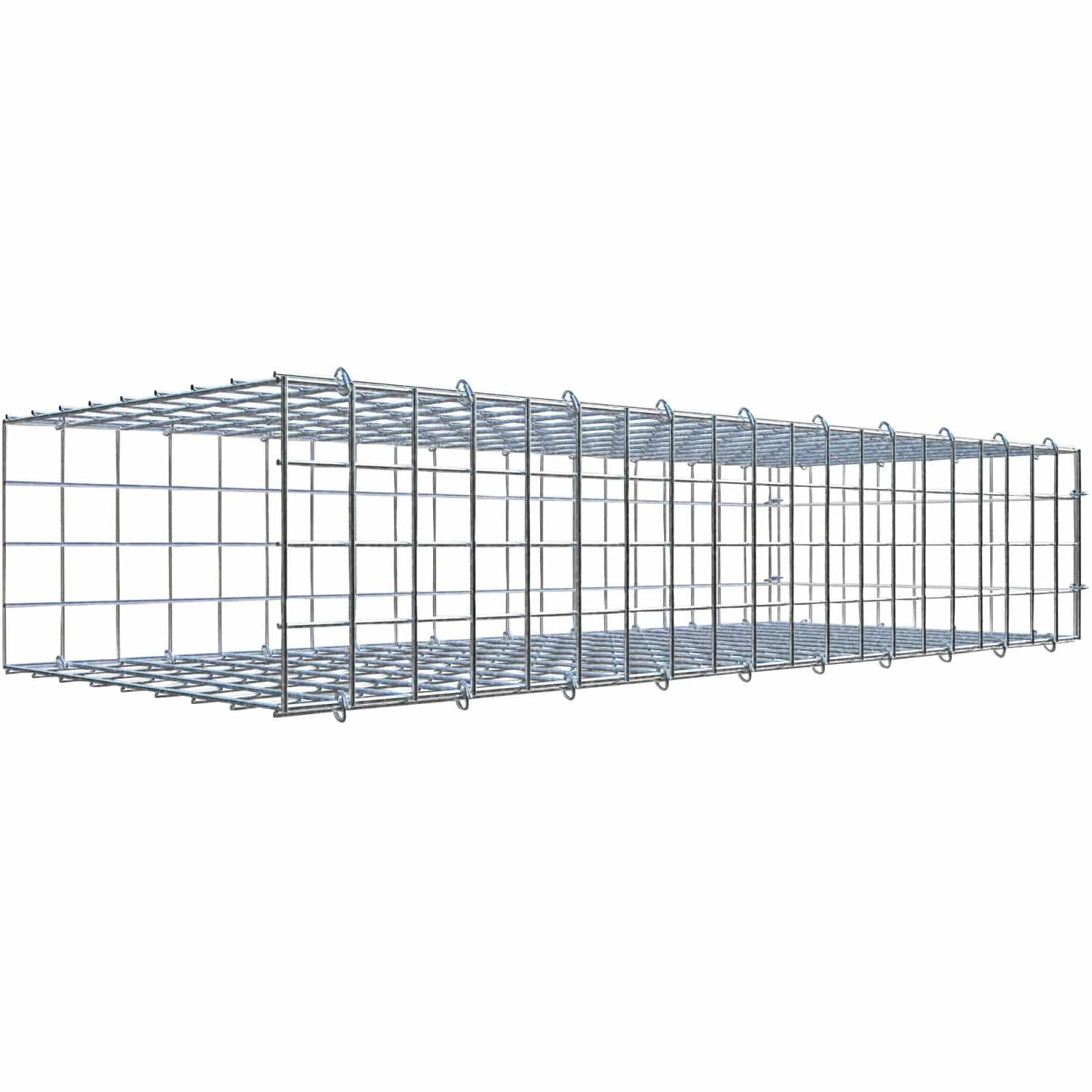Gabiona C-Ring-Gabione-Anbaukorb Typ 2 20 x 100 x 40 cm Maschenw 5 x 5 cm