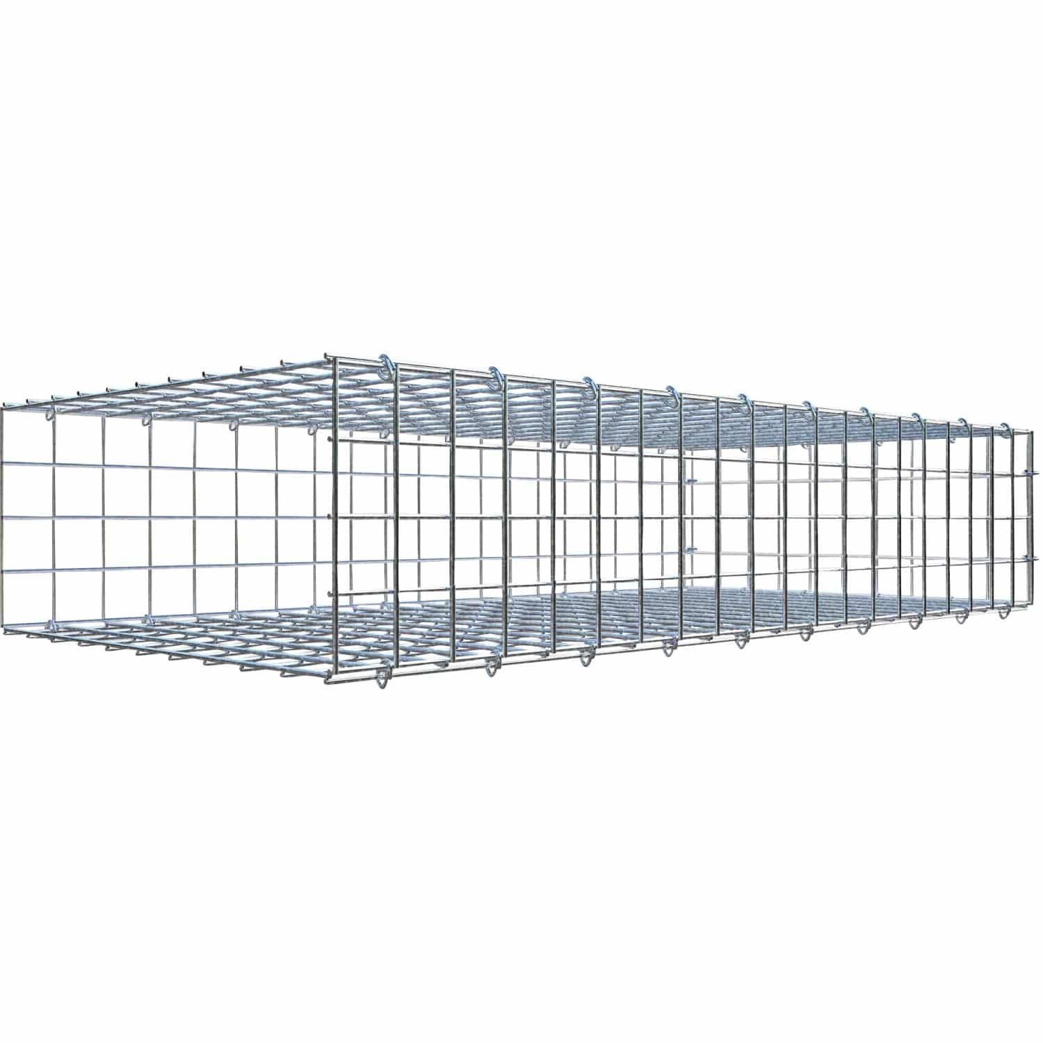 Gabiona C-Ring-Gabione-Anbaukorb Typ 2 20 x 100 x 50 cm Maschenw 5 x 5 cm