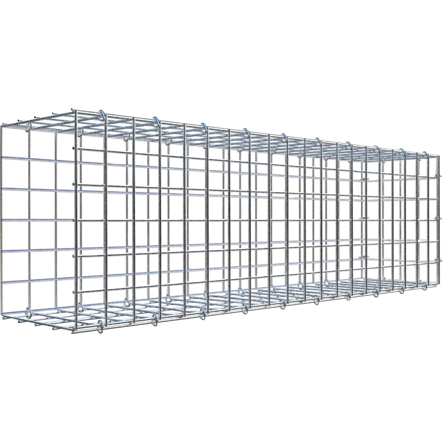 Gabiona C-Ring-Gabione-Anbaukorb Typ 2 30 x 100 x 20 cm Maschenw 5 x 5 cm