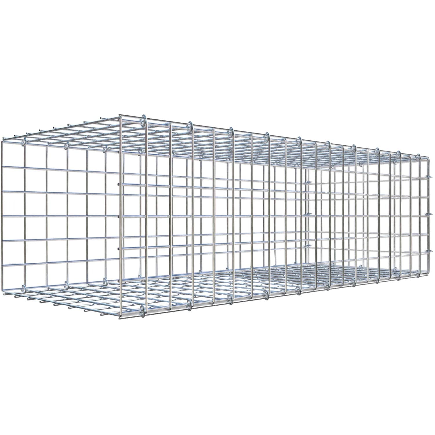 Gabiona C-Ring-Gabione-Anbaukorb Typ 2 30 x 100 x 40 cm Maschenw 5 x 5 cm