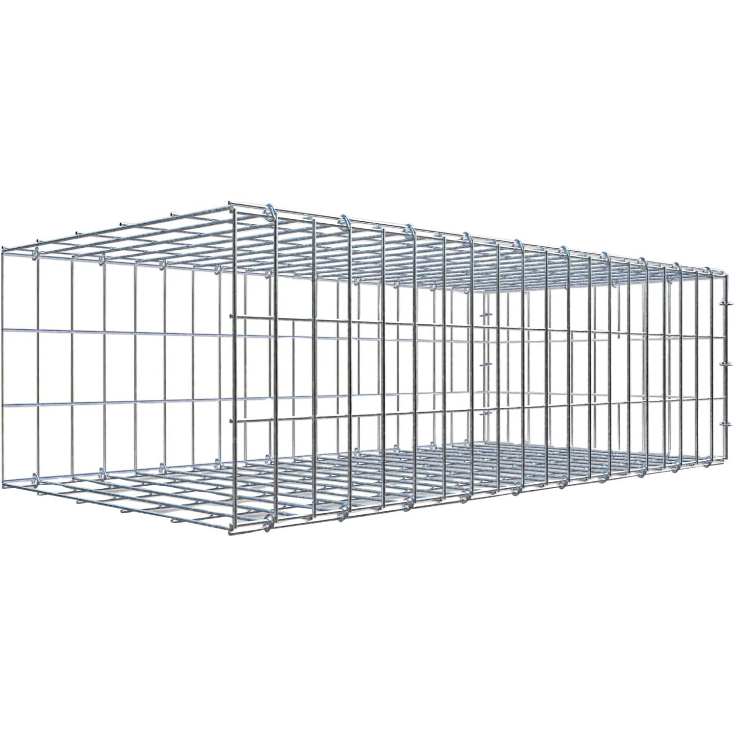 Gabiona C-Ring-Gabione-Anbaukorb Typ 2 30 x 100 x 50 cm Maschenw 5 x 10 cm