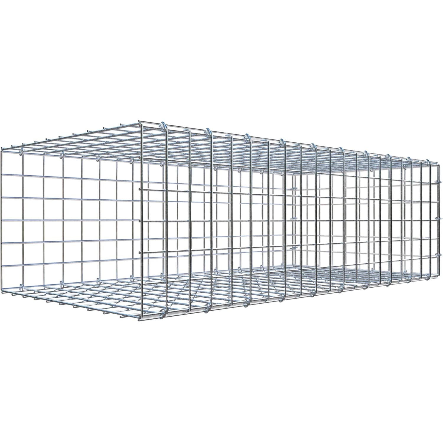 Gabiona C-Ring-Gabione-Anbaukorb Typ 2 30 x 100 x 50 cm Maschenw 5 x 5 cm