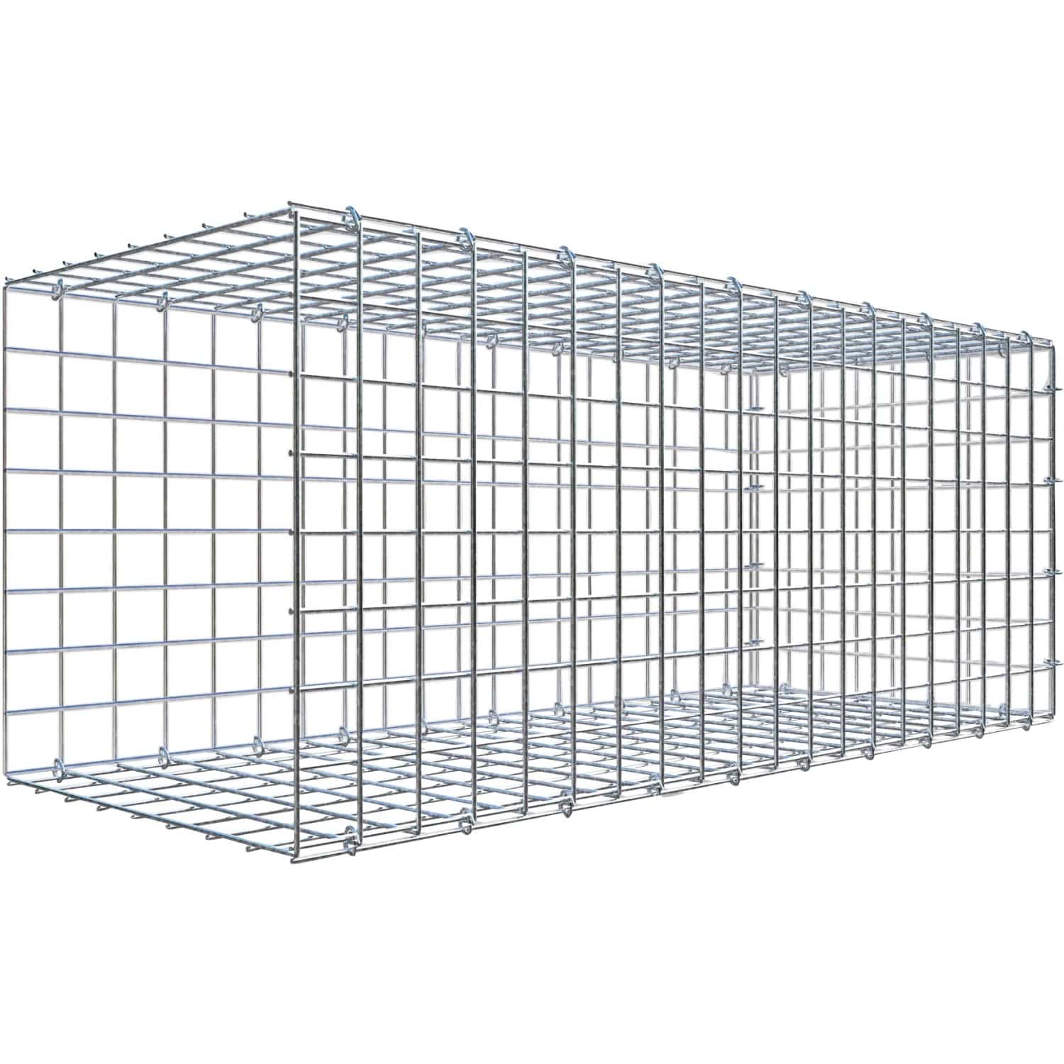 Gabiona C-Ring-Gabione-Anbaukorb Typ 2 40 x 100 x 40 cm Maschenw 5 x 5 cm