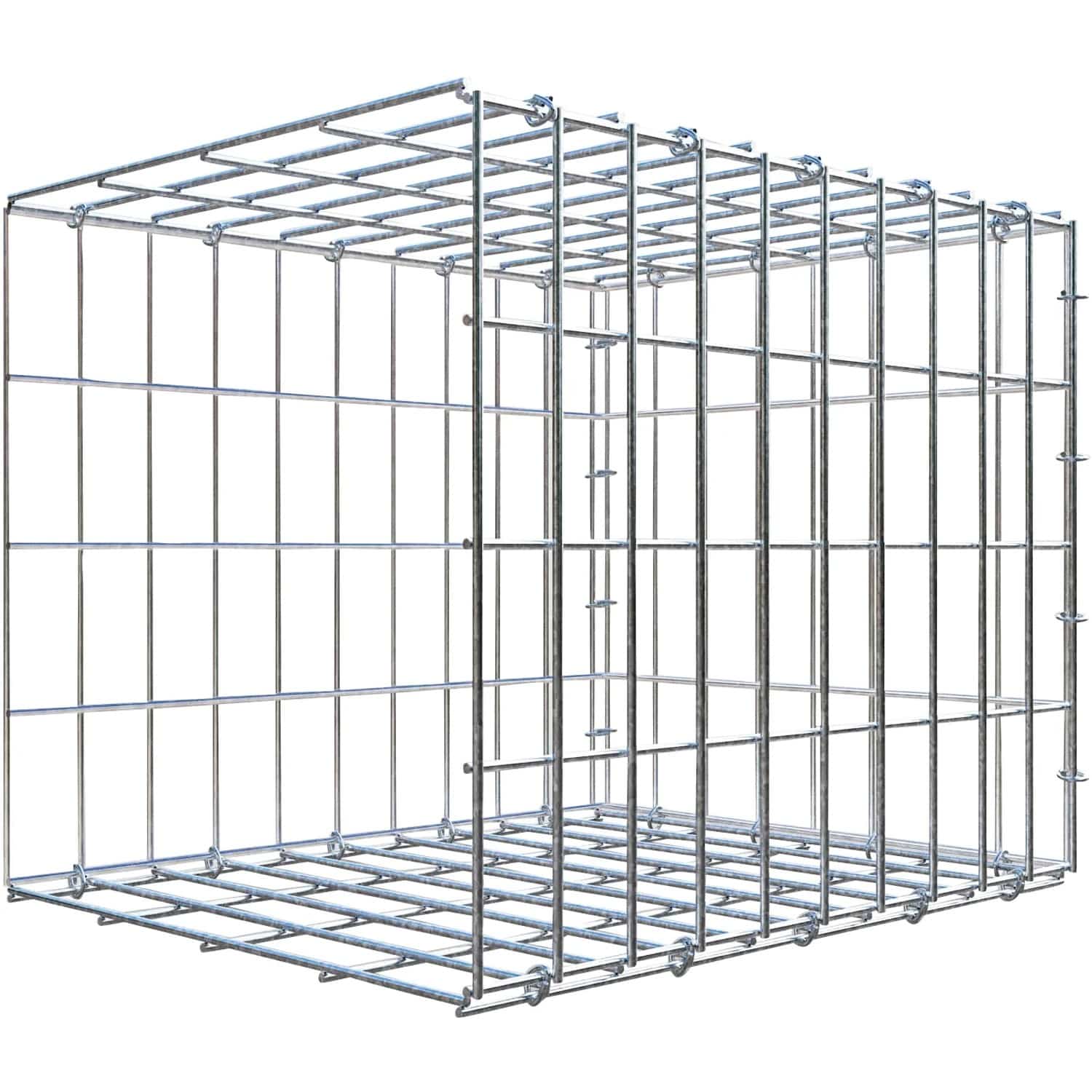 Gabiona C-Ring-Gabione-Anbaukorb Typ 2 40 x 50 x 40 cm Maschenw 5 x 10 cm