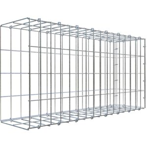 Gabiona C-Ring-Gabione-Anbaukorb Typ 2 40 x 80 x 20 cm Maschenw 5 x 10 cm