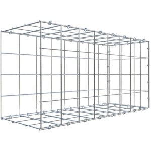 Gabiona C-Ring-Gabione-Anbaukorb Typ 2 40 x 80 x 30 cm Maschenw 10 x 10 cm