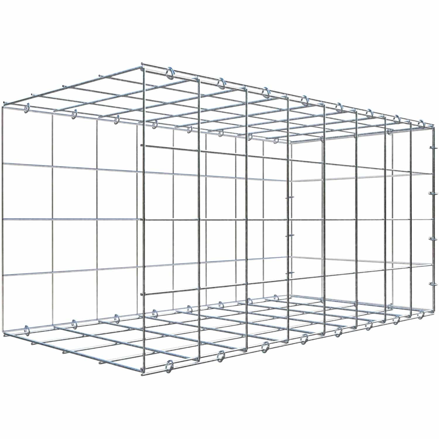 Gabiona C-Ring-Gabione-Anbaukorb Typ 2 40 x 80 x 40 cm Maschenw 10 x 10 cm