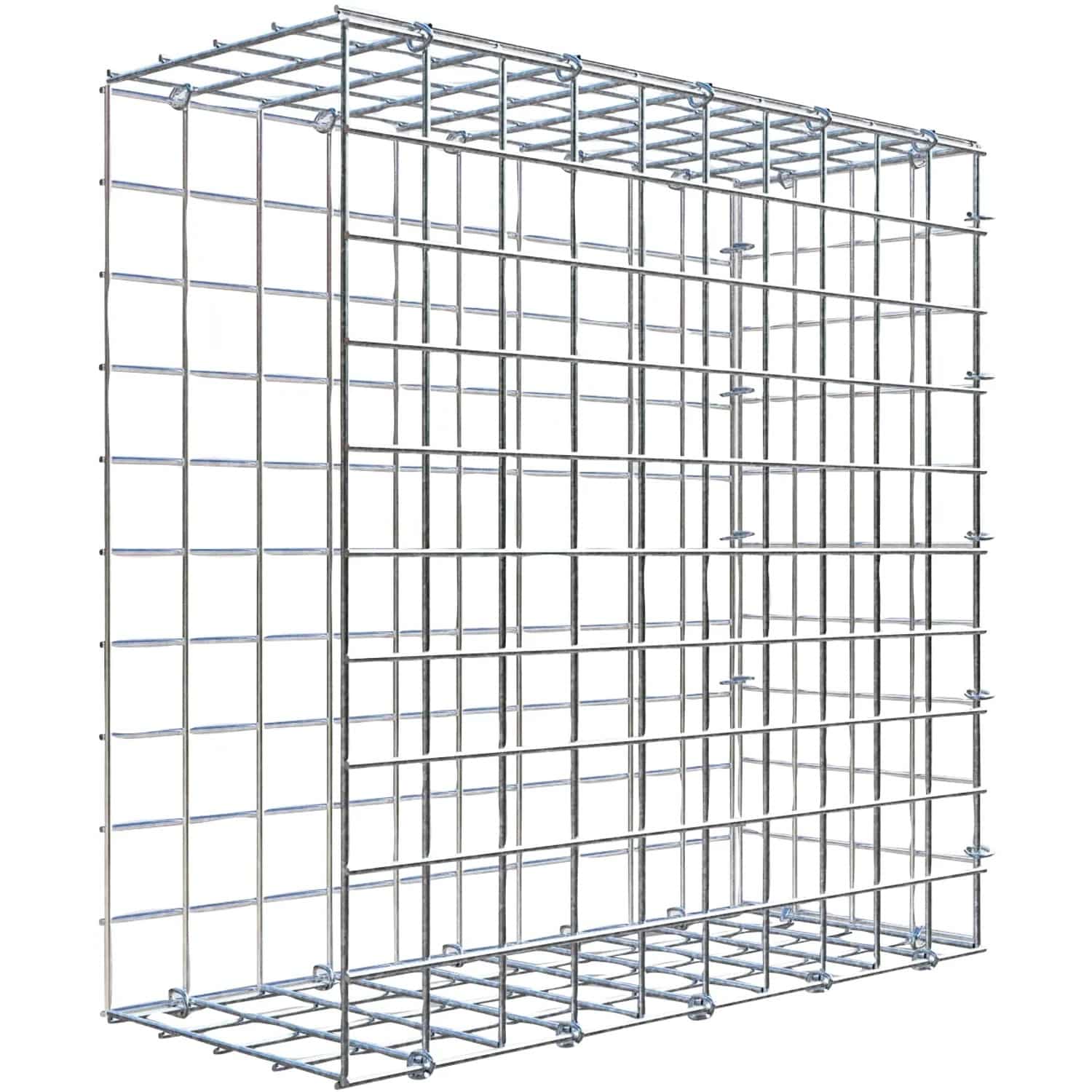 Gabiona C-Ring-Gabione-Anbaukorb Typ 2 50 x 50 x 20 cm Maschenw 5 x 5 cm