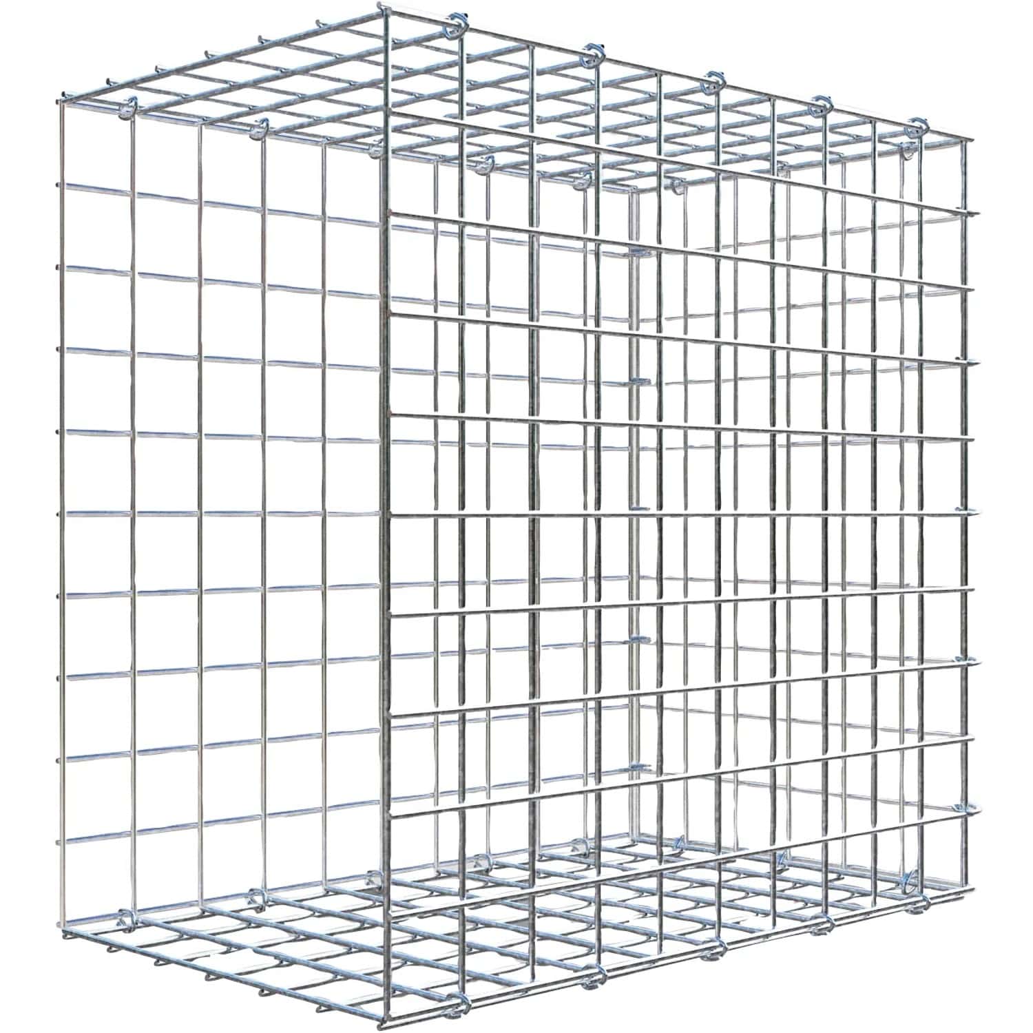 Gabiona C-Ring-Gabione-Anbaukorb Typ 2 50 x 50 x 30 cm Maschenw 5 x 5 cm