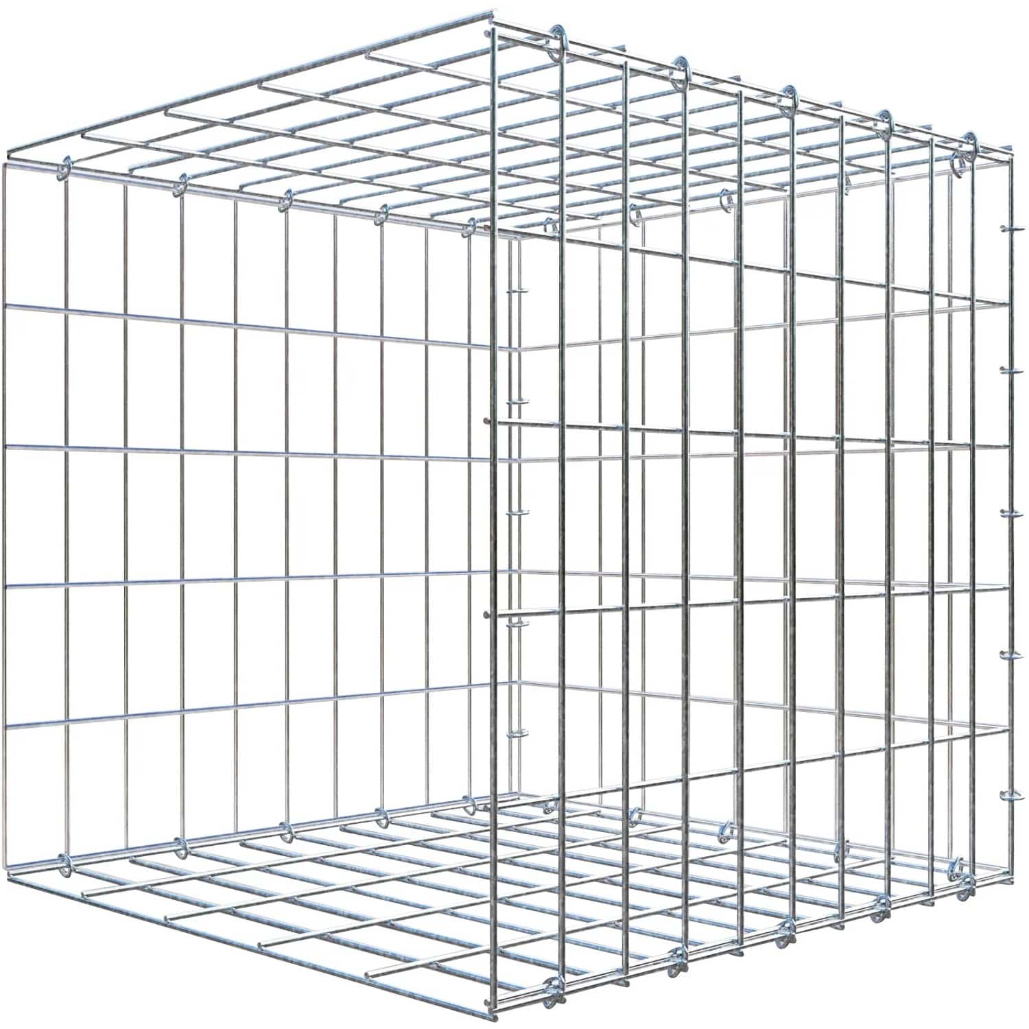 Gabiona C-Ring-Gabione-Anbaukorb Typ 2 50 x 50 x 50 cm Maschenw 5 x 10 cm