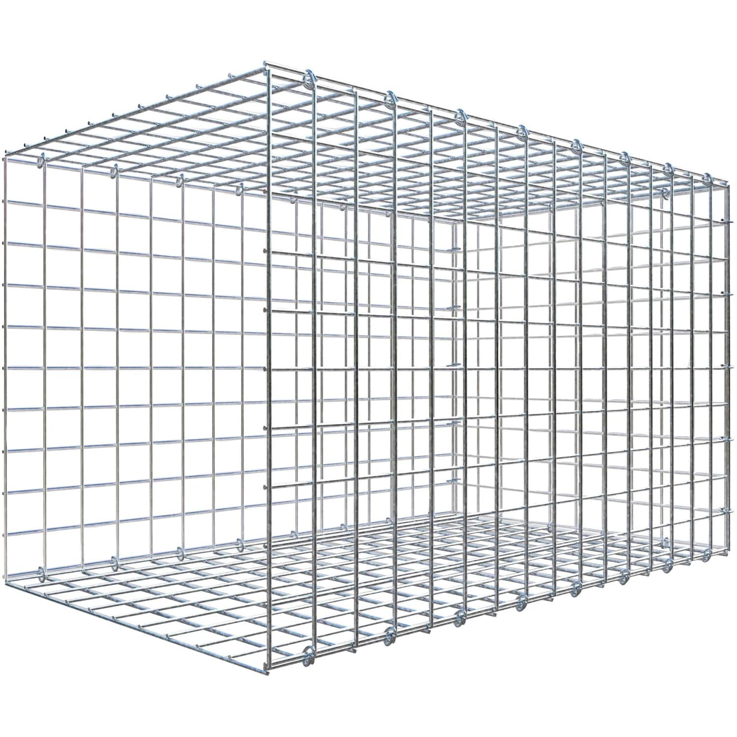 Gabiona C-Ring-Gabione-Anbaukorb Typ 2 50 x 80 x 50 cm Maschenw 5 x 5 cm