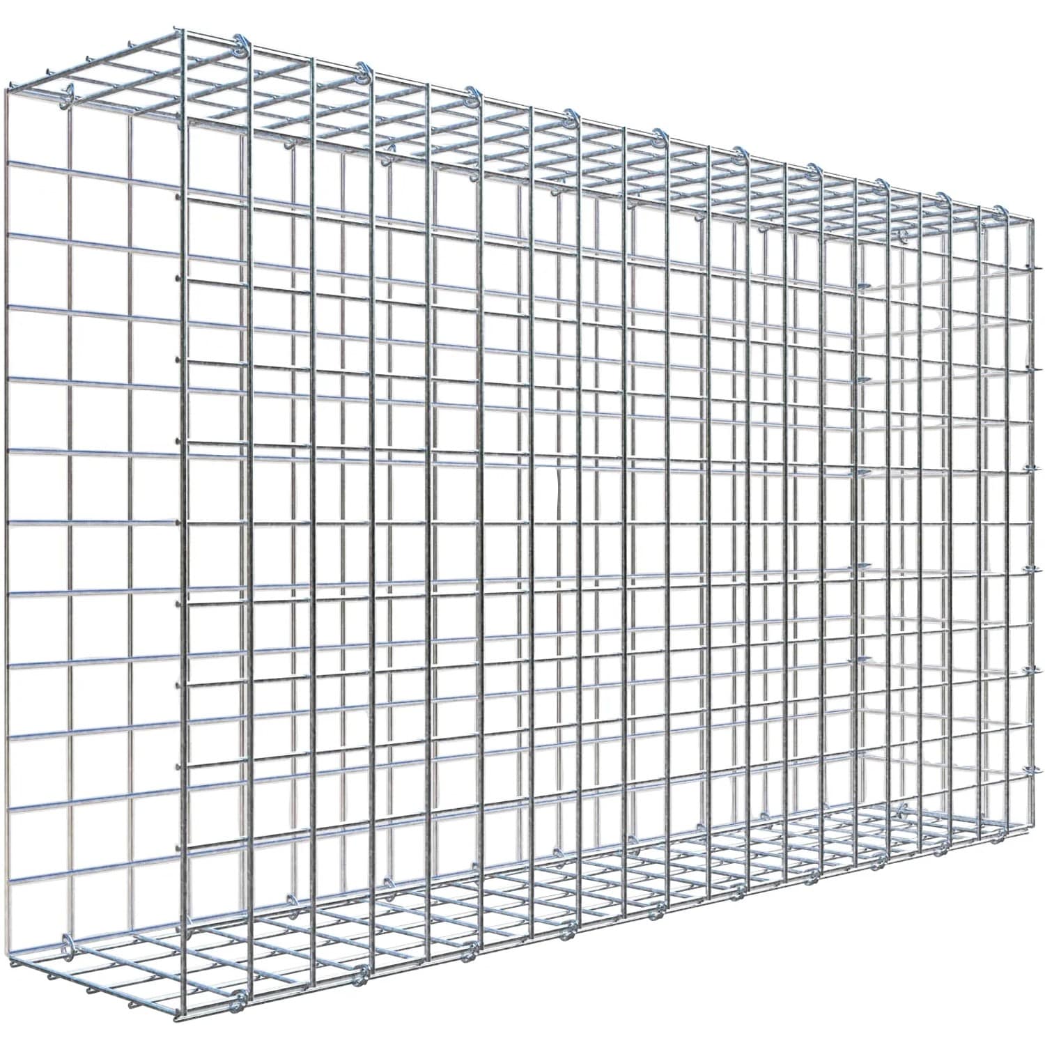 Gabiona C-Ring-Gabione-Anbaukorb Typ 2 60 x 100 x 20 cm Maschenw 5 x 5 cm