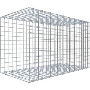 Gabiona C-Ring-Gabione-Anbaukorb Typ 2 60 x 100 x 50 cm Maschenw 5 x 5 cm