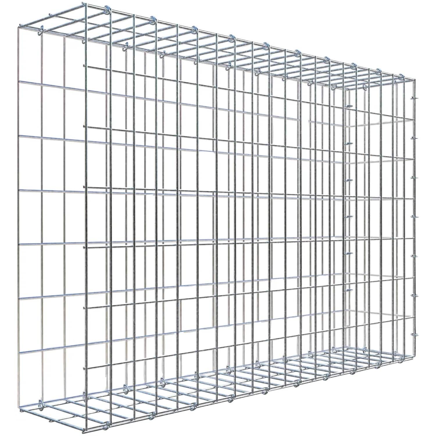 Gabiona C-Ring-Gabione-Anbaukorb Typ 2 70 x 100 x 20 cm Maschenw 5 x 10 cm