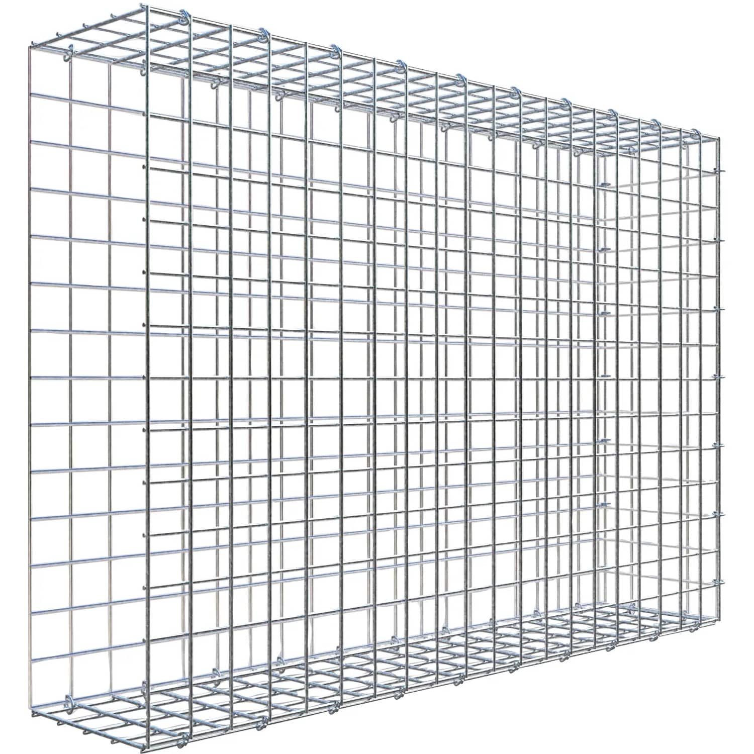 Gabiona C-Ring-Gabione-Anbaukorb Typ 2 70 x 100 x 20 cm Maschenw 5 x 5 cm