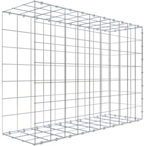 Gabiona C-Ring-Gabione-Anbaukorb Typ 2 70 x 100 x 30 cm Maschenw 10 x 10 cm