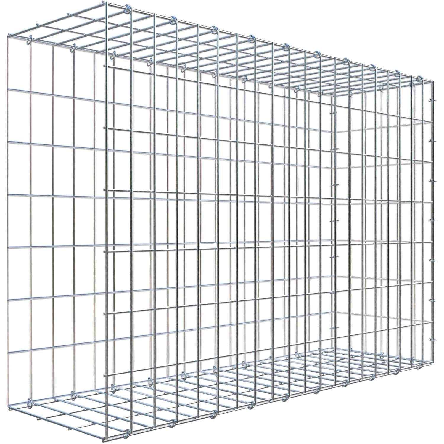 Gabiona C-Ring-Gabione-Anbaukorb Typ 2 70 x 100 x 30 cm Maschenw 5 x 10 cm