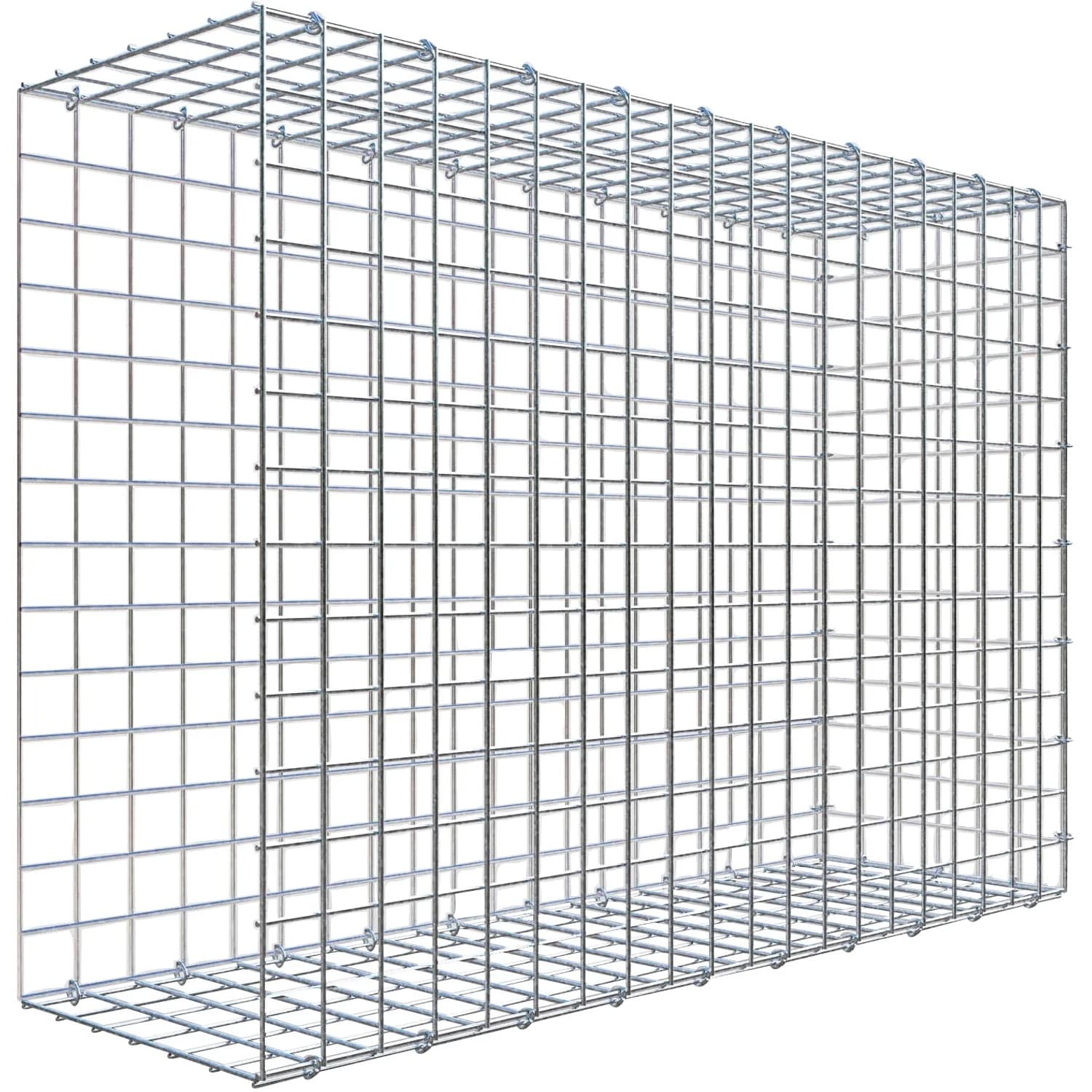Gabiona C-Ring-Gabione-Anbaukorb Typ 2 70 x 100 x 30 cm Maschenw 5 x 5 cm