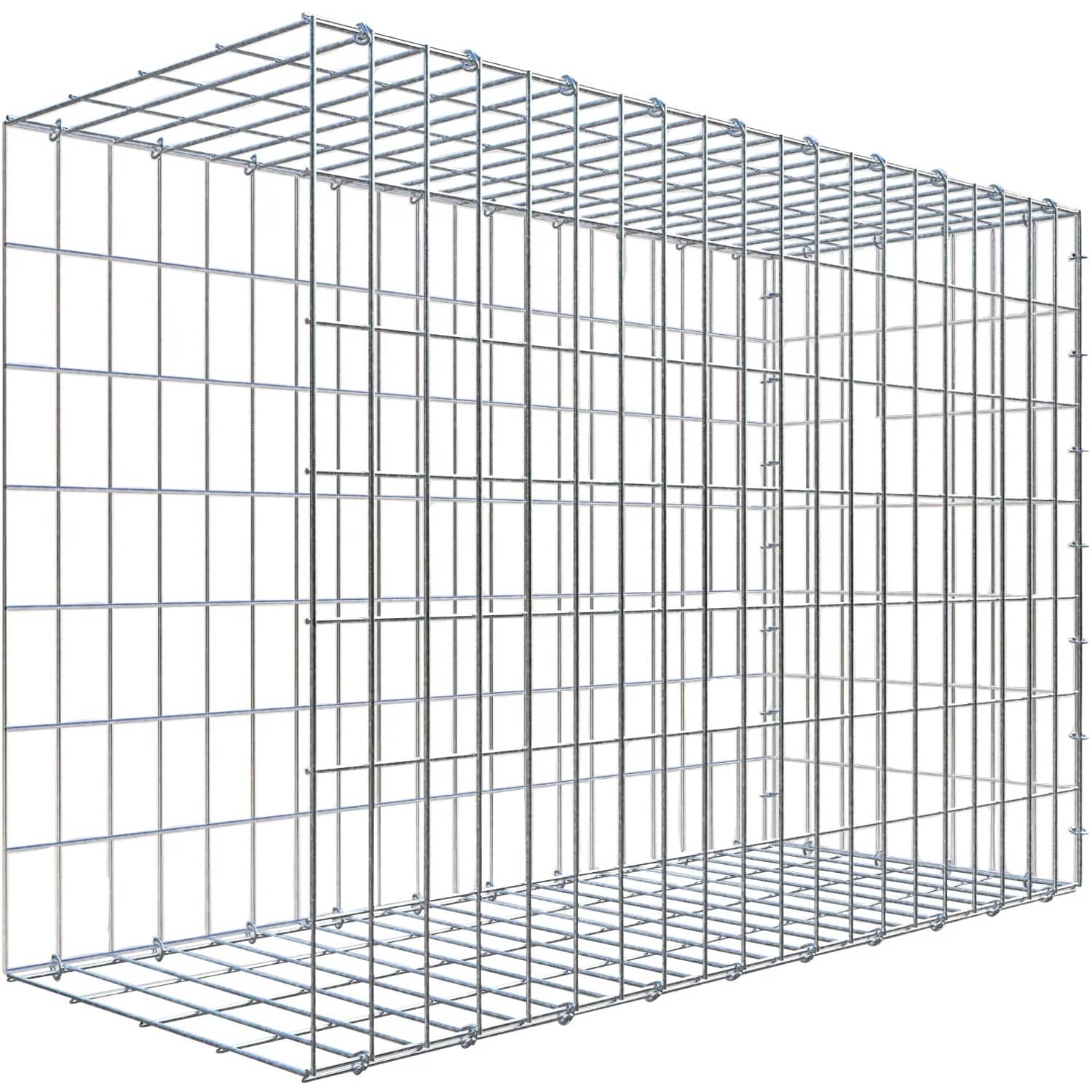 Gabiona C-Ring-Gabione-Anbaukorb Typ 2 70 x 100 x 40 cm Maschenw 5 x 10 cm