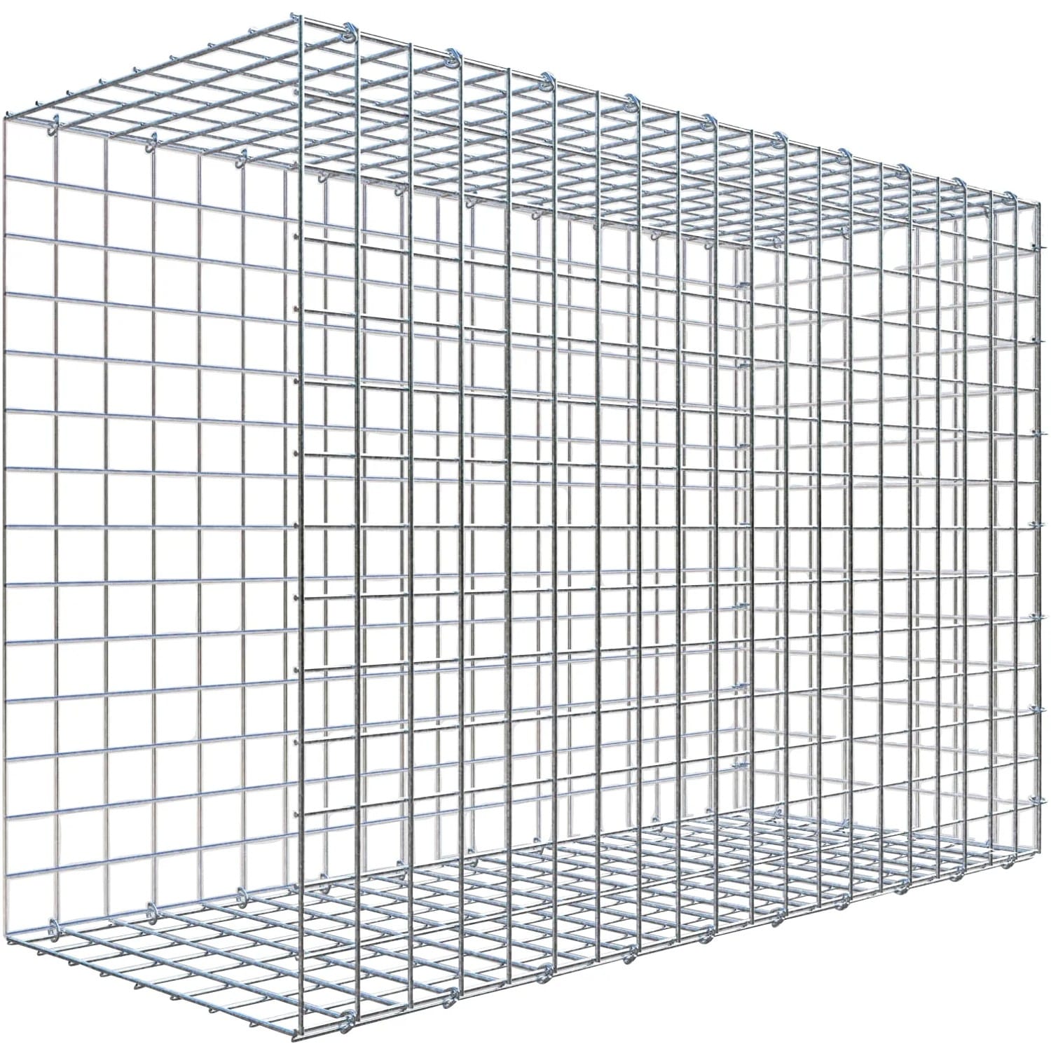 Gabiona C-Ring-Gabione-Anbaukorb Typ 2 70 x 100 x 40 cm Maschenw 5 x 5 cm