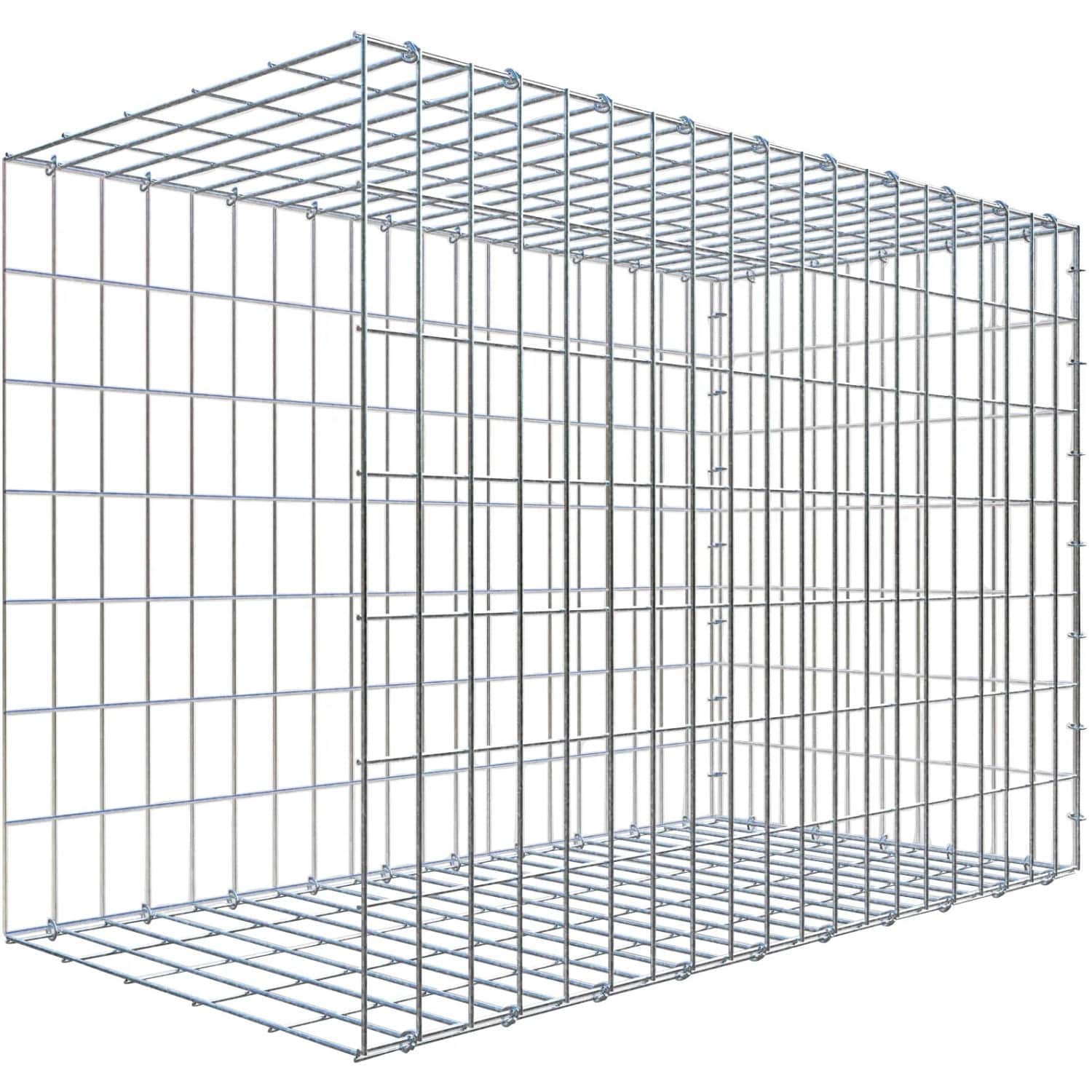 Gabiona C-Ring-Gabione-Anbaukorb Typ 2 70 x 100 x 50 cm Maschenw 5 x 10 cm