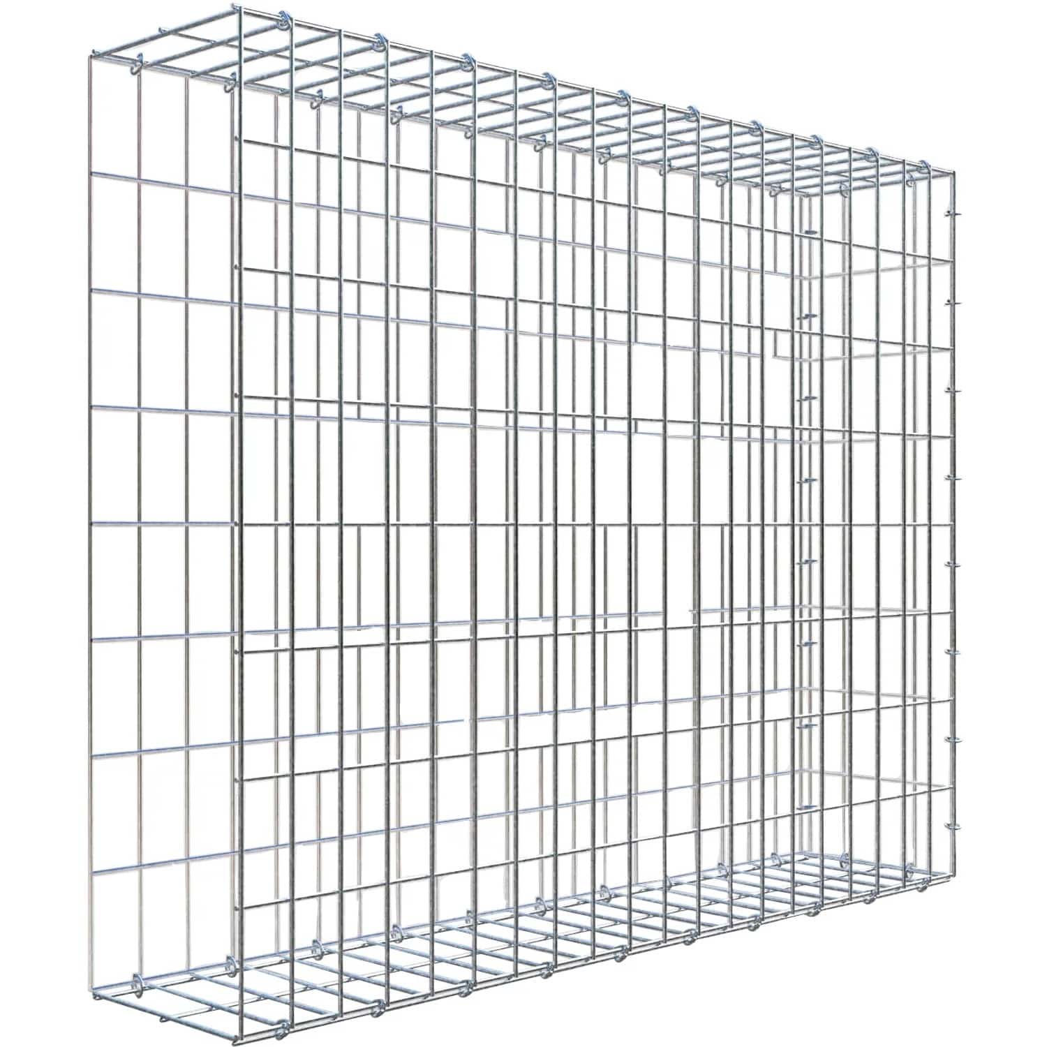 Gabiona C-Ring-Gabione-Anbaukorb Typ 2 80 x 100 x 20 cm Maschenw 5 x 10 cm