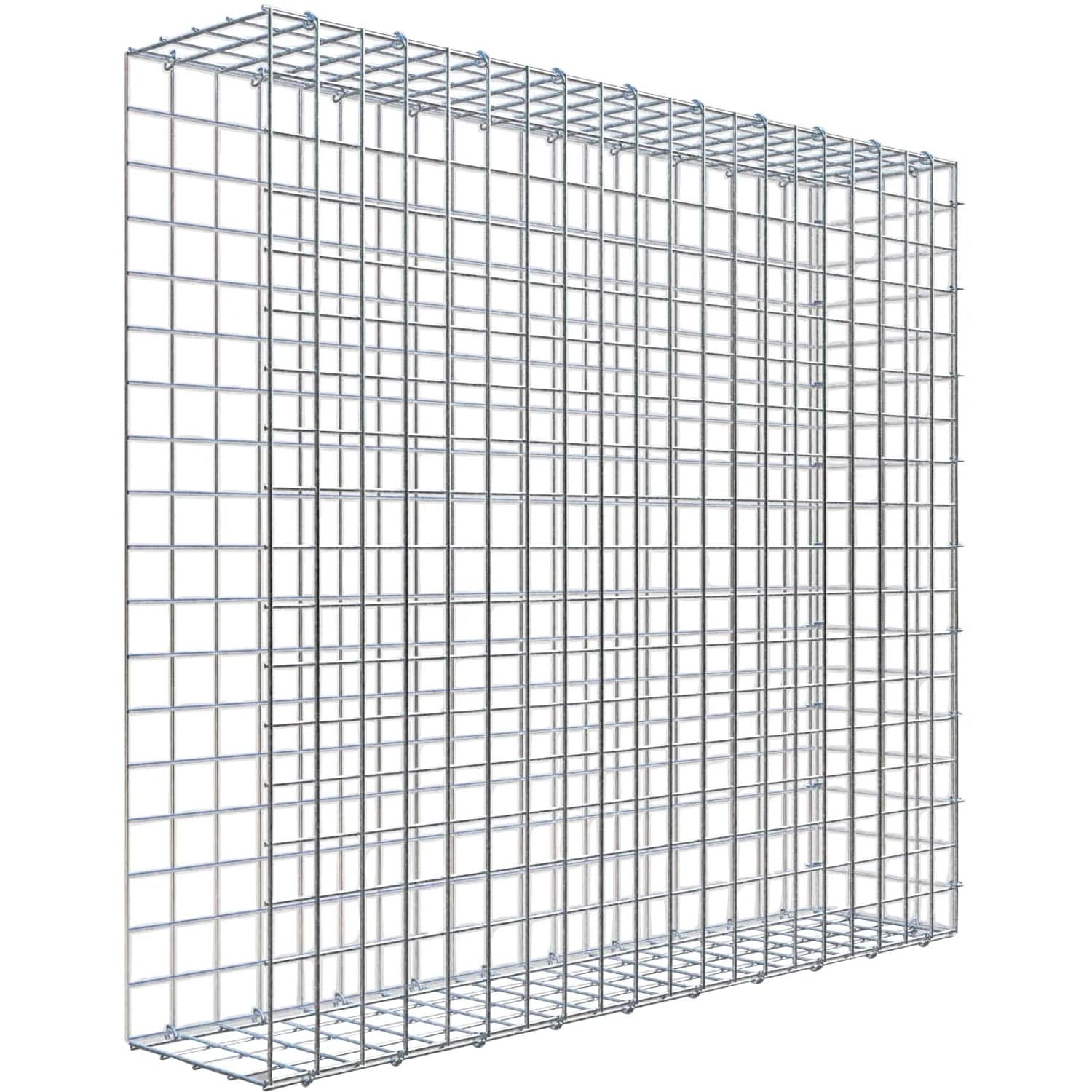 Gabiona C-Ring-Gabione-Anbaukorb Typ 2 90 x 100 x 20 cm Maschenw 5 x 5 cm
