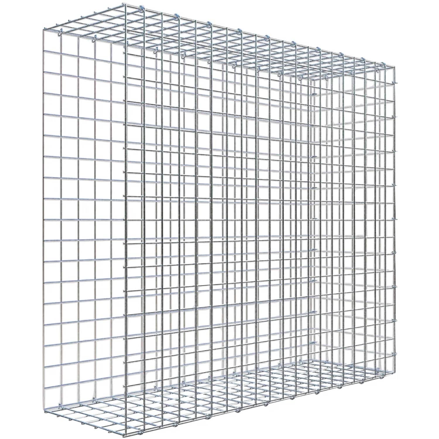Gabiona C-Ring-Gabione-Anbaukorb Typ 2 90 x 100 x 30 cm Maschenw 5 x 5 cm