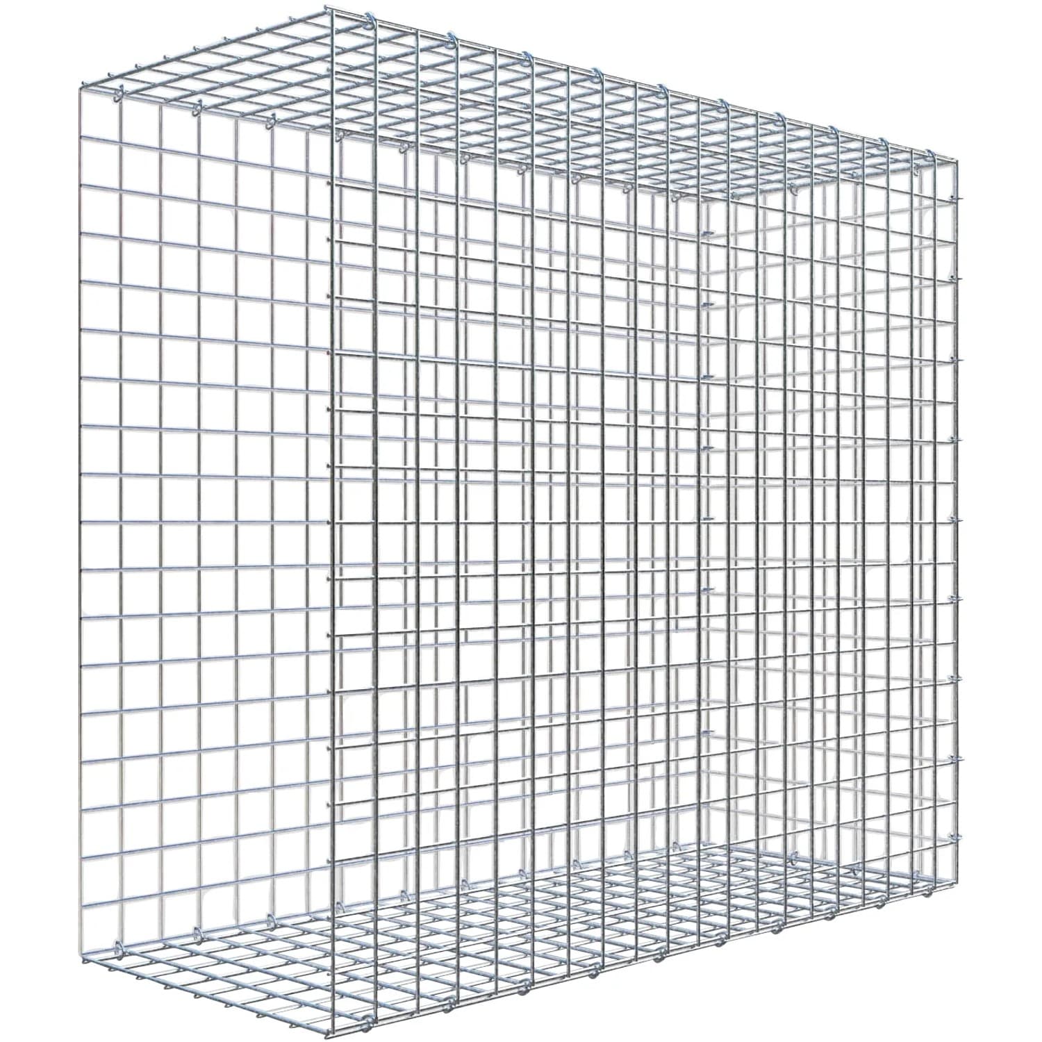 Gabiona C-Ring-Gabione-Anbaukorb Typ 2 90 x 100 x 40 cm Maschenw 5 x 5 cm