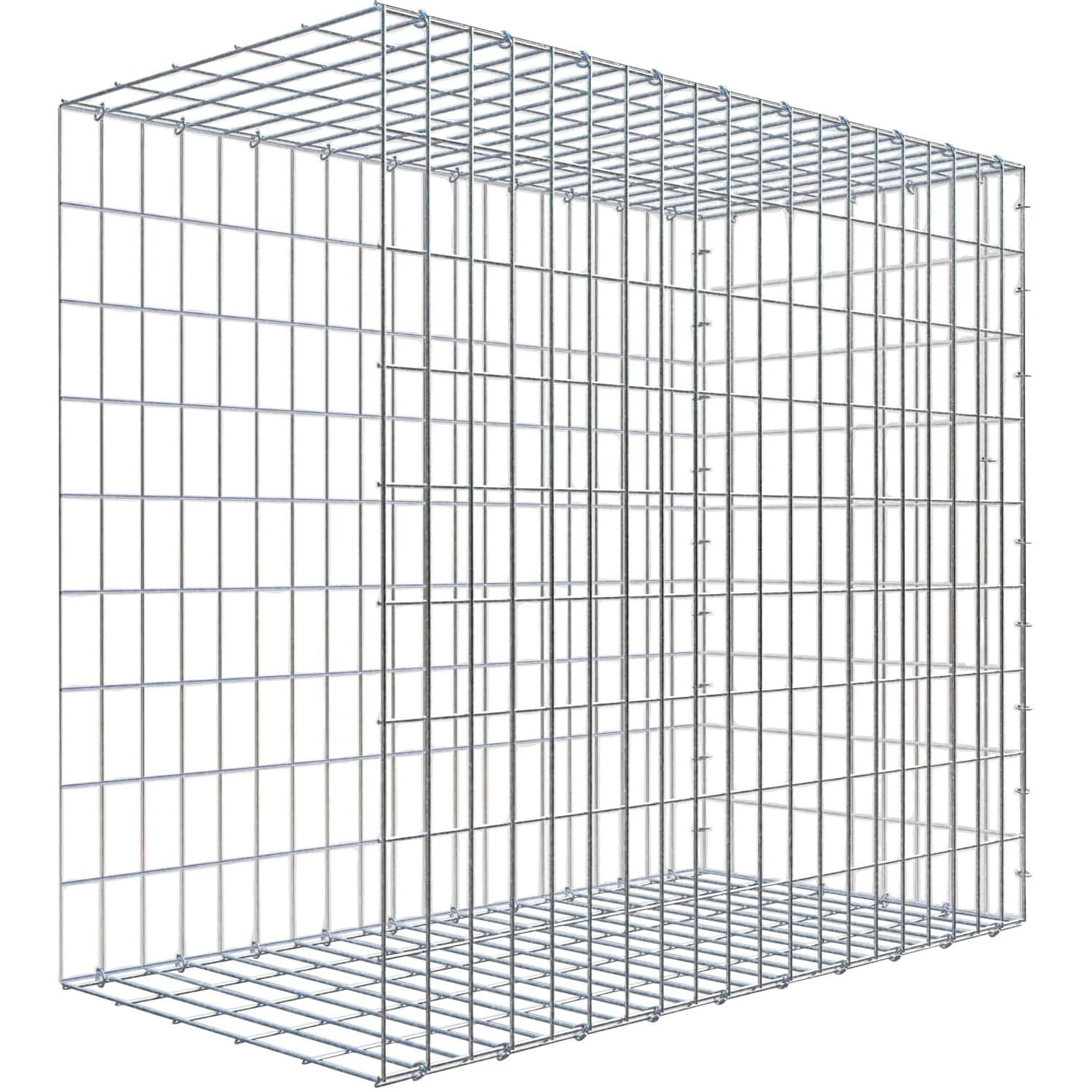 Gabiona C-Ring-Gabione-Anbaukorb Typ 2 90 x 100 x 50 cm Maschenw 5 x 10 cm