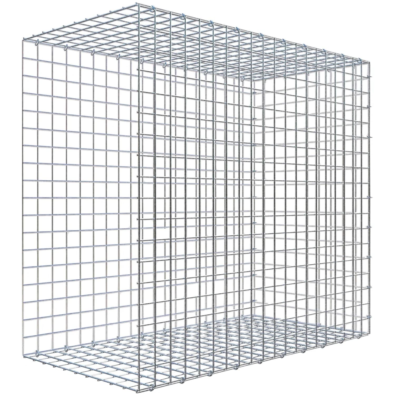 Gabiona C-Ring-Gabione-Anbaukorb Typ 2 90 x 100 x 50 cm Maschenw 5 x 5 cm