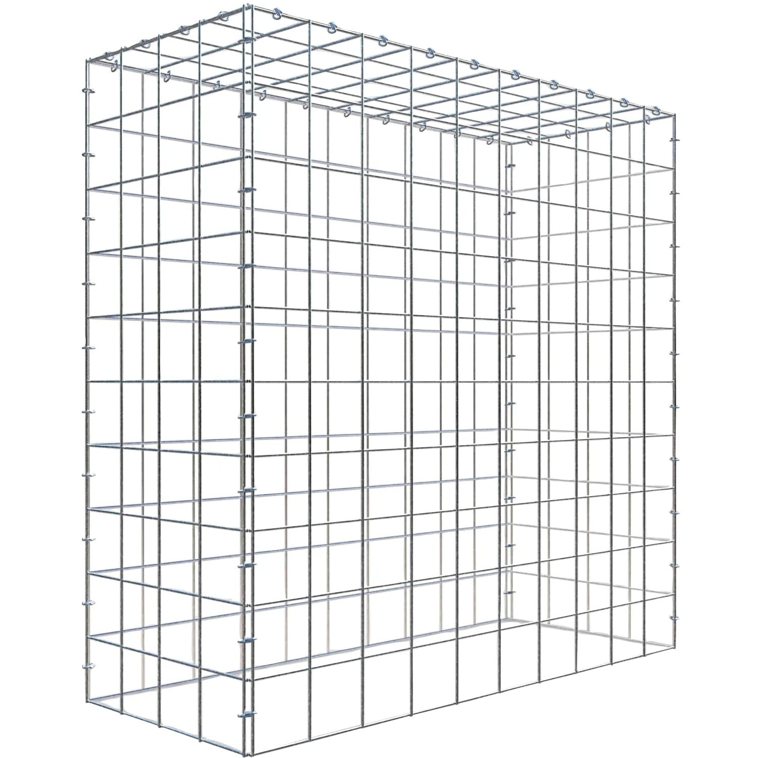 Gabiona C-Ring-Gabione-Anbaukorb Typ 3 100 x 100 x 40 cm Maschenw 10 x 10 cm
