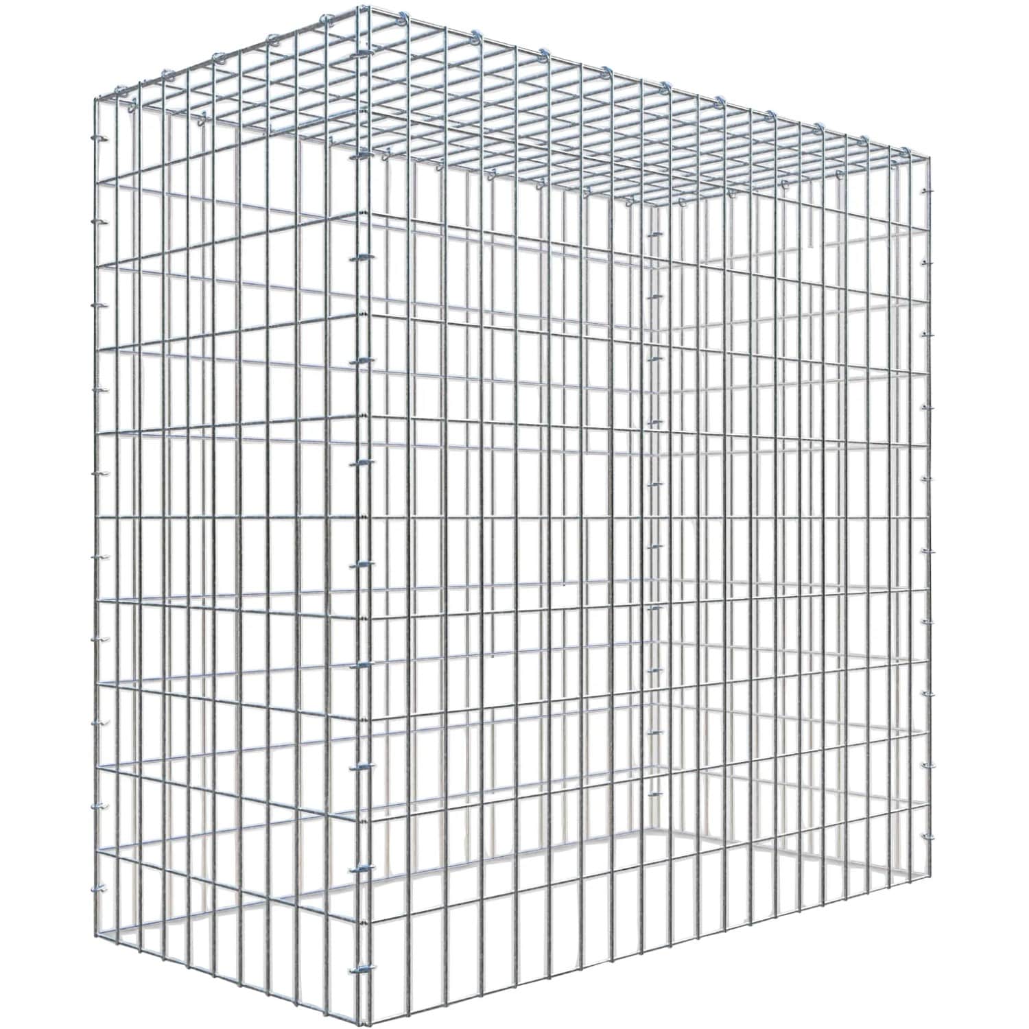 Gabiona C-Ring-Gabione-Anbaukorb Typ 3 100 x 100 x 50 cm Maschenw 5 x 10 cm
