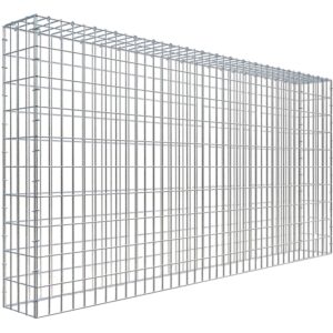 Gabiona C-Ring-Gabione-Anbaukorb Typ 3 100 x 200 x 20 cm Maschenw 5 x 10 cm
