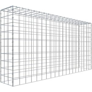 Gabiona C-Ring-Gabione-Anbaukorb Typ 3 100 x 200 x 30 cm Maschenw 10 x 10 cm
