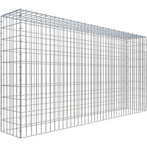 Gabiona C-Ring-Gabione-Anbaukorb Typ 3 100 x 200 x 30 cm Maschenw 5 x 10 cm