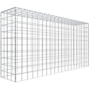 Gabiona C-Ring-Gabione-Anbaukorb Typ 3 100 x 200 x 40 cm Maschenw 10 x 10 cm