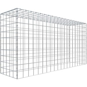 Gabiona C-Ring-Gabione-Anbaukorb Typ 3 100 x 200 x 50 cm Maschenw 10 x 10 cm