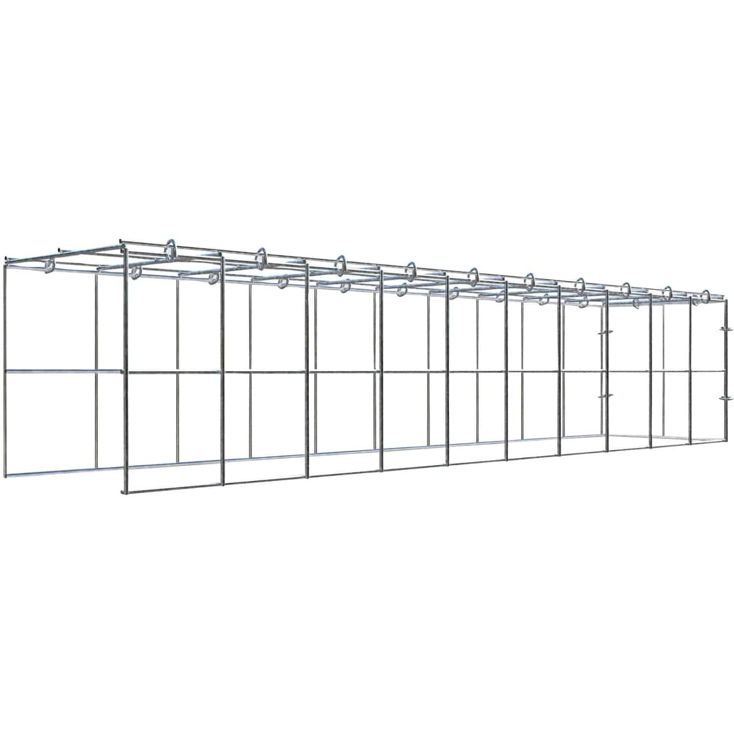 Gabiona C-Ring-Gabione-Anbaukorb Typ 3 20 x 100 x 20 cm Maschenw 10 x 10 cm
