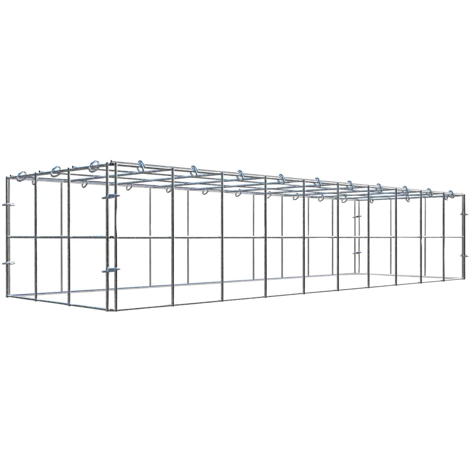 Gabiona C-Ring-Gabione-Anbaukorb Typ 3 20 x 100 x 30 cm Maschenw 10 x 10 cm