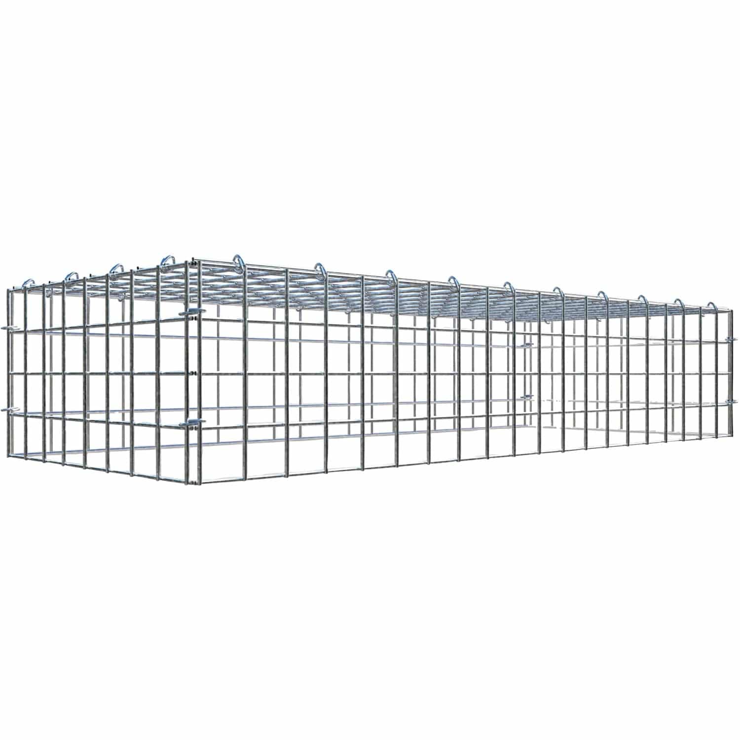 Gabiona C-Ring-Gabione-Anbaukorb Typ 3 20 x 100 x 40 cm Maschenw 5 x 5 cm