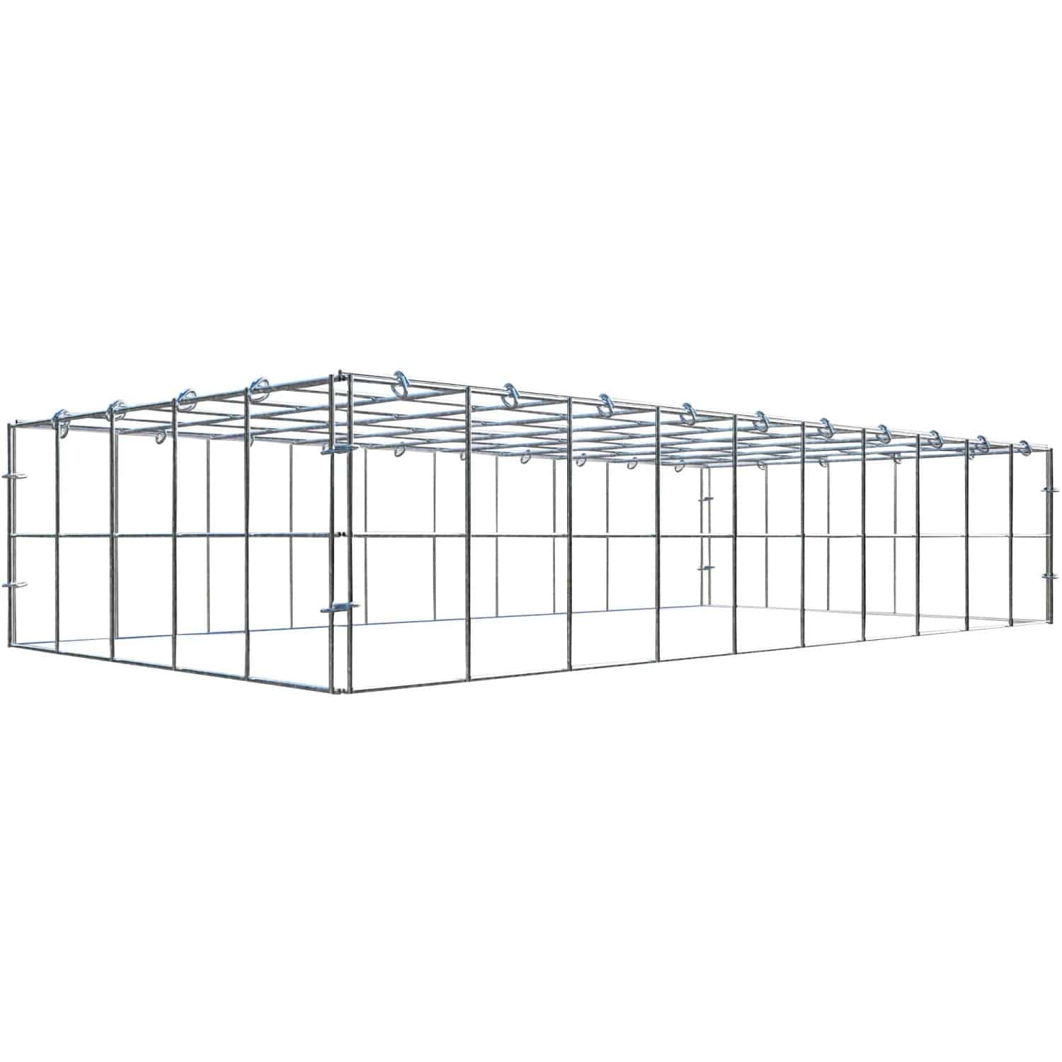 Gabiona C-Ring-Gabione-Anbaukorb Typ 3 20 x 100 x 50 cm Maschenw 10 x 10 cm