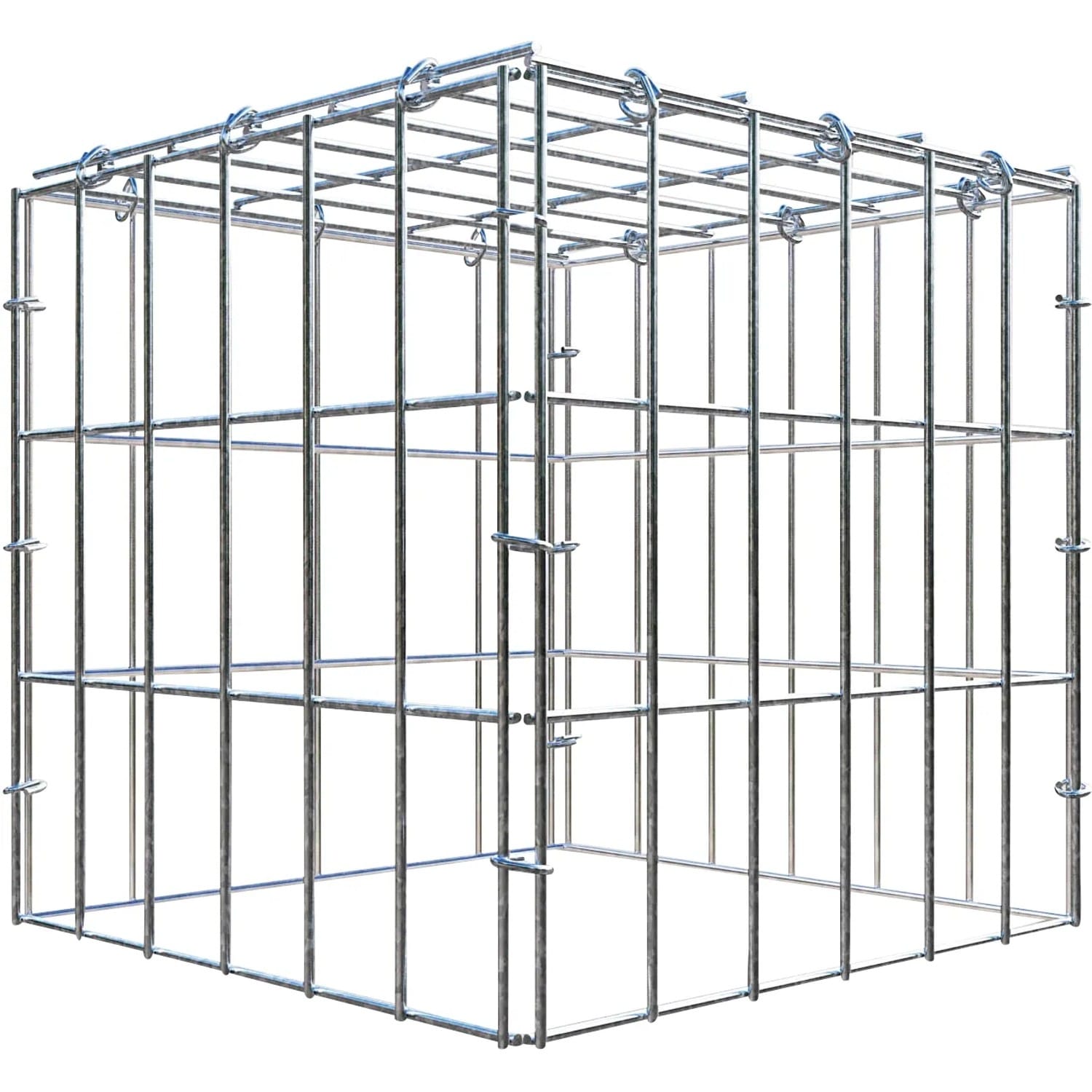 Gabiona C-Ring-Gabione-Anbaukorb Typ 3 30 x 30 x 30 cm Maschenw 5 x 10 cm